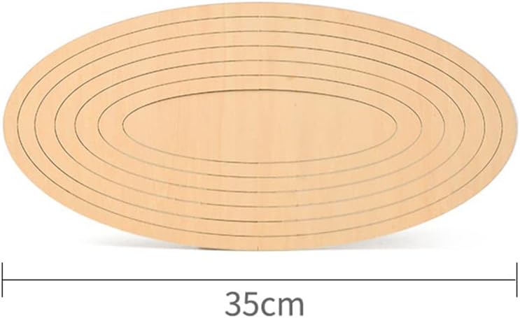 Moldes ovalados de cerámica para formar moldes de cerámica de madera con geometría concéntrica para pistas de barro, herramientas de cerámica, placa
