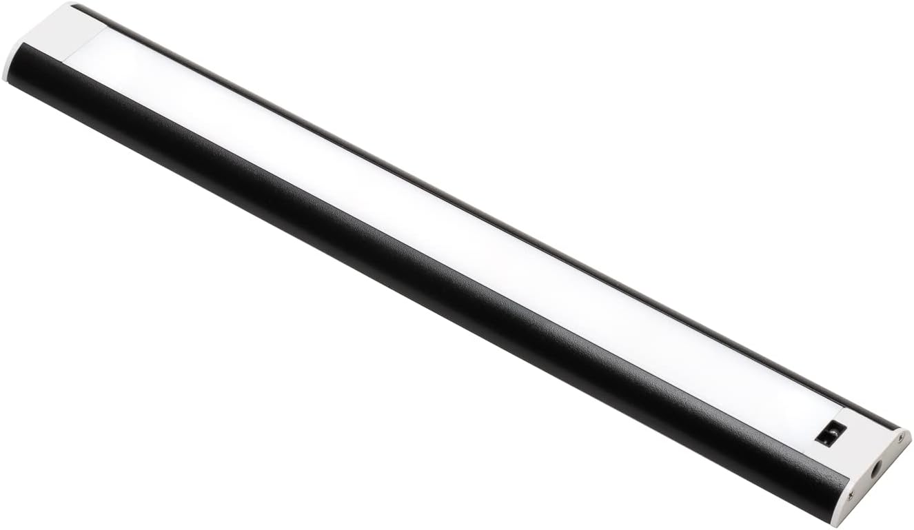 Kit de iluminación LED con sensor de movimiento de onda manual para debajo del gabinete, luces regulables debajo del mostrador para cocina, acabado