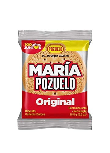 Maria Pozuelo Original Cookies  Fortificadas con vitaminas  Sin grasa  8.89 onzas (paquete de 12)