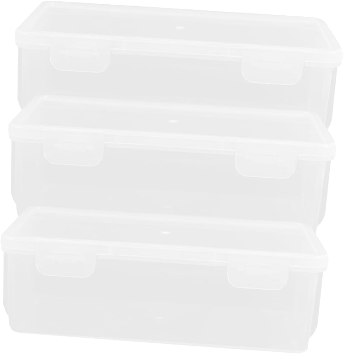 NOLITOY Caja de almacenamiento de pan 3 Uds. recipientes para pasteles de pan, contenedor de congelador, contenedor de refrigerador de frutas,