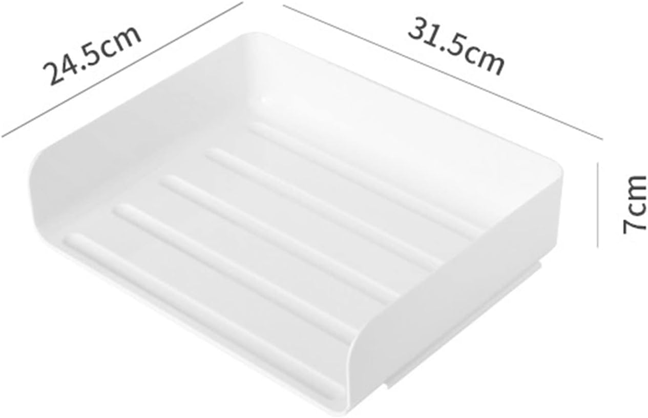 Bandeja apilable para cartas, organizador de escritorio blanco de PET, organizador de bandeja de documentos de papel, soporte de papel para archivos