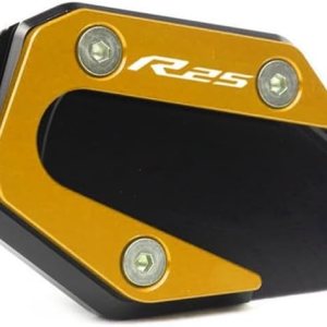 M para Yamaha MT 03 25 MT03 YZFR25 YZFR3 2014-2022 2021 Soporte lateral de pie de motocicleta Placa de soporte Y (color dorado-R25) M para Yamaha MT 03 25 MT03 YZFR25 YZFR3 2014-2022 2021 Soporte lateral de pie de motocicleta Placa de soporte Y (color dorado-R25)