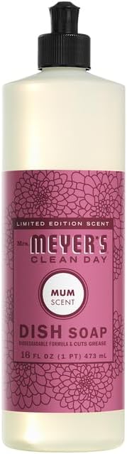 Mrs. Meyer’s ofrece paquetes surtidos de detergente Clean Day. Mrs Meyer’s – Detergente líquido para platos, aroma a especias de bellota, paquete de