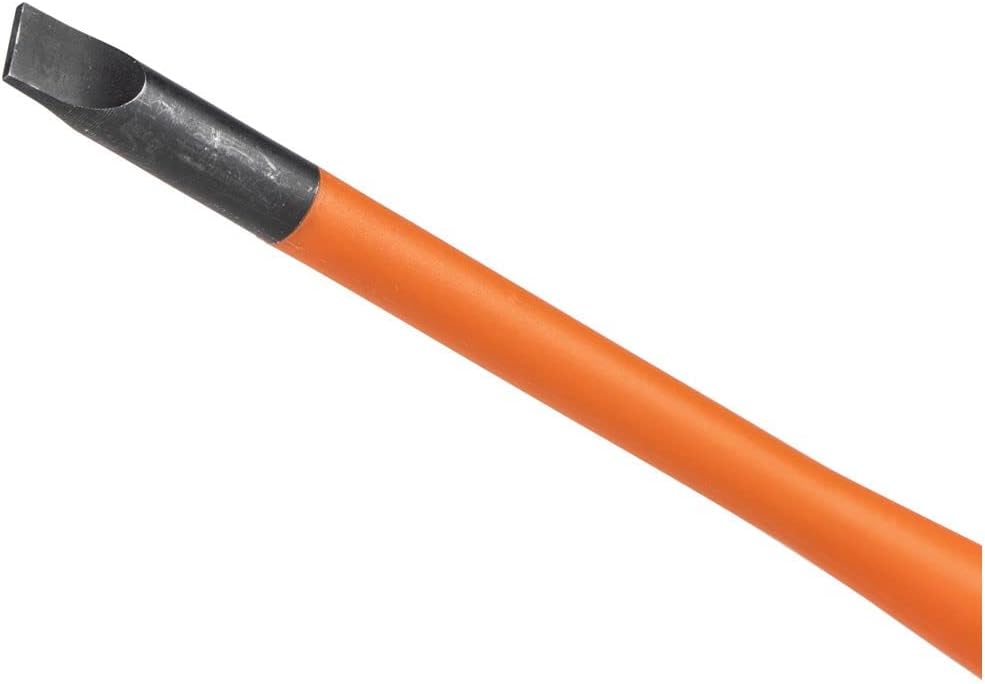 Klein Tools 6916INS – Destornillador aislado de punta delgada de 1000 V, vástago redondo de 6 pulgadas, punta de gabinete de 316 pulgadas, mango de