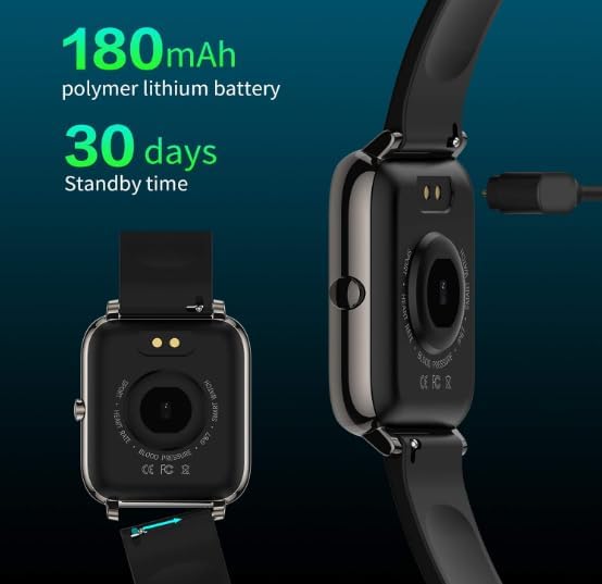 Cosbary Reloj inteligente para mujeres y hombres con monitor de frecuencia cardíaca, presión arterial, monitor de oxígeno en sangre, rastreador de