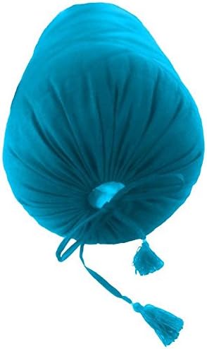 Saffron Funda de almohada acolchada decorativa redonda para cama, 8 pulgadas de diámetro x 24 pulgadas de largo (7.9 in de diámetro x 23.6 in de