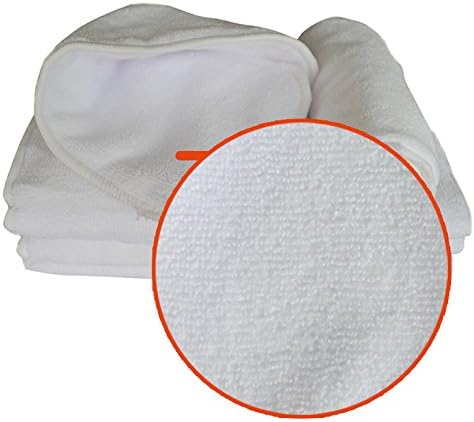 Pañales de tela para bebé, 6 unidades + 12 insertos, ajustables, lavables y reutilizables, para bebés y niñas (3 unidades)