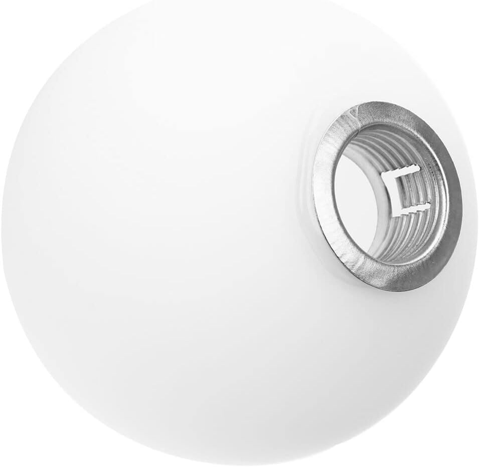 Pantalla de lámpara colgante, mesa blanca, 1 unidad, pantalla de globo de vidrio, pantalla de luz redonda de globo de vidrio blanco, reemplazo para