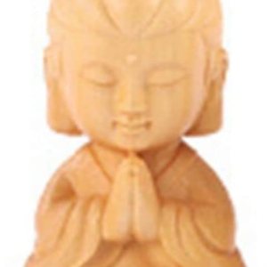 1 Uds. Adorno de Buda de madera, estatua creativa de monje pequeño, estatua de Buda para decoración del hogar, auto y escritorio (2) 1 Uds. Adorno de Buda de madera, estatua creativa de monje pequeño, estatua de Buda para decoración del hogar, auto y escritorio (2)