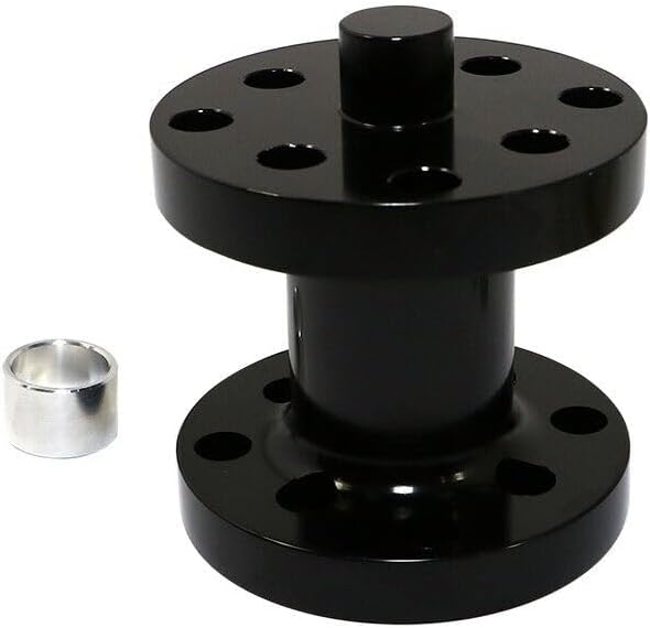 Espaciador universal de ventilador de aluminio negro Billet (3.50)