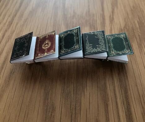Pasador para el cabello con diseño de libro en miniatura, hecho a mano, vintage, para libros pequeños, accesorios para el cabello, libros de páginas