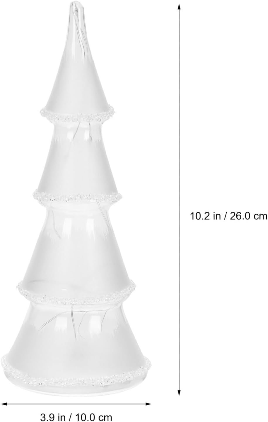 Beaupretty Luces decorativas LED de escritorio, árbol de Navidad, escultura de árbol de Navidad, luz de árbol de Navidad, figuritas de árbol de