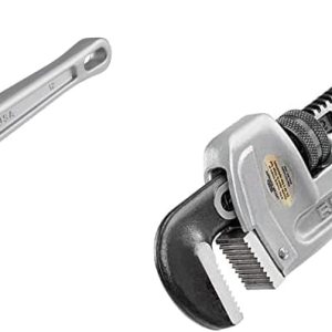 RIDGID 47057 Llave de tubo recta de aluminio modelo 812, llave de fontanería de 12 pulgadas, plata, pequeña y llave de tubo de plomería recta de RIDGID 47057 Llave de tubo recta de aluminio modelo 812, llave de fontanería de 12 pulgadas, plata, pequeña y llave de tubo de plomería recta de