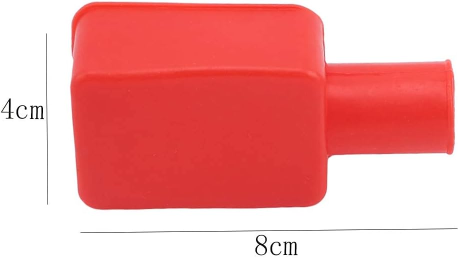 Cubierta aislante de terminales de batería negra y roja, protector negativo positivo, poste superior, cubierta de terminal aislante, accesorios de