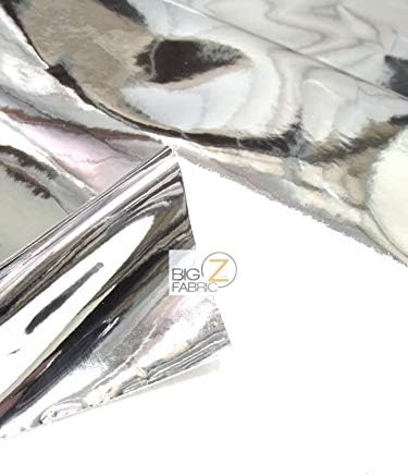 DuroLast Tela de vinilo reflectante de espejo cromado por The Yard Aplicaciones de accesorios de tapicería de bricolaje (plata)