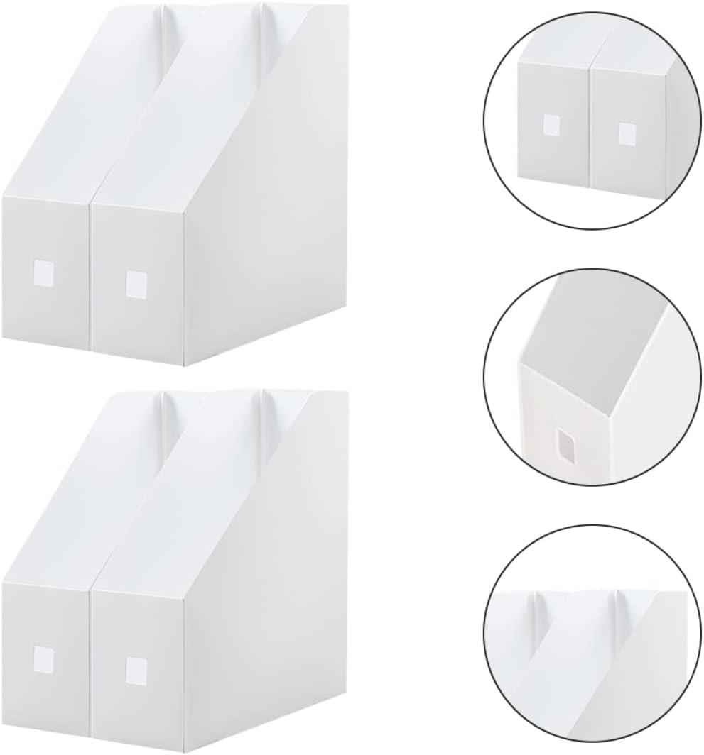 2 unids archivos artículos artículos artículos de escritorio Ranuras de documentos vertical titulares estante de escritorio organizador de libros