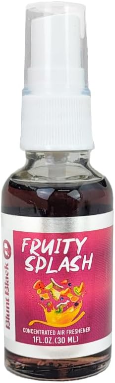Ambientador concentrado en aerosol de 1 oz. Botella de vidrio – Elige tu aroma (Fruity Splash)
