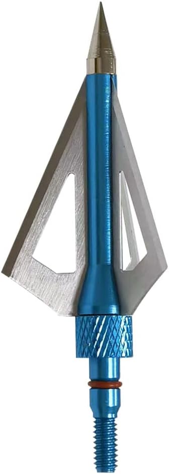 3 cuchillas de caza de 100125 granos, cabezas de flecha atornilladas, puntas de flecha compatibles con ballesta y arco compuesto + 1 estuche de