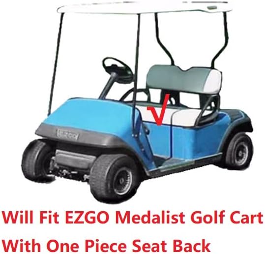 Huskey Parts Company Juego de cojines de asiento delantero para carrito de golf, color bronceado para EZGO Medalist, TXT 1994-2013 carrito de golf,