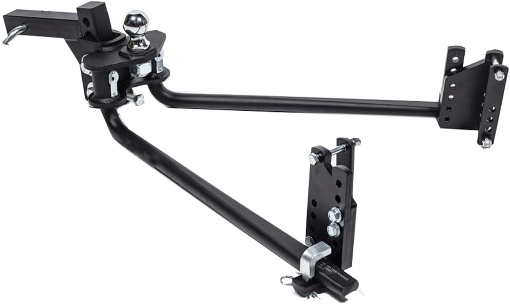 Blue Ox BXW0875 Enganche de distribución de peso de 2 puntos 800 libras, vástago de 6 agujeros, bola de 2-516″