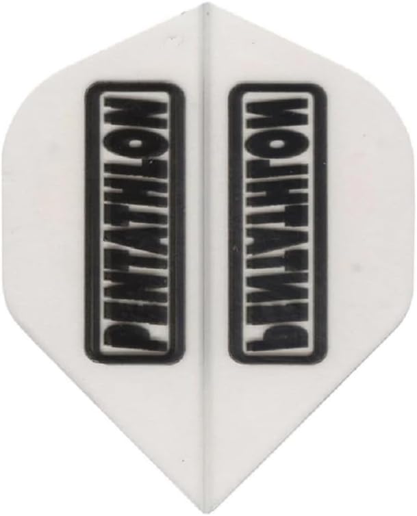 US Darts 3 juegos (9 vuelos) Pentathlon Standard Clear Dart Flights – 100 Micron, Ex-Tough