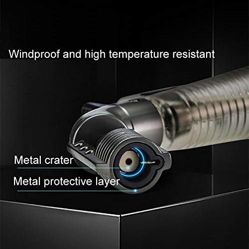 Micro antorcha de arco encendedor de mano recargable de butano con llama ajustable, pistola de llama de metal de soldadura de gas (gas butano no
