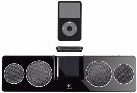 Logitech Pure-Fi Anywhere 2 Altavoces de acoplamiento compactos para iPod y iPhone (negro)