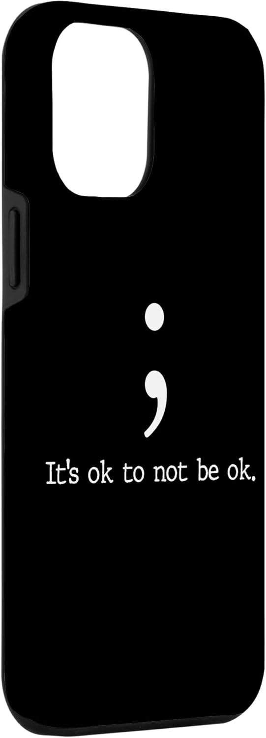 Funda de regalo con cita de punto y coma para iPhone 14 Plus