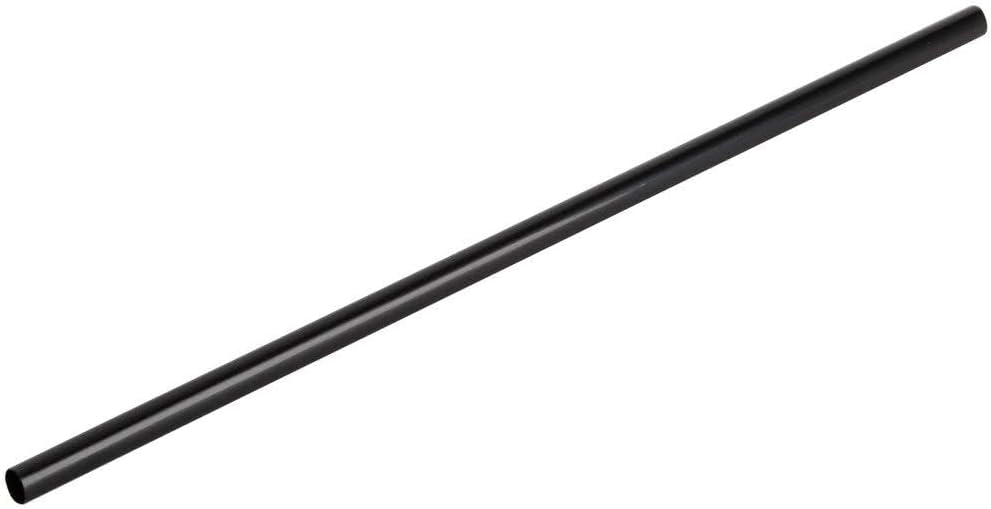 BWS 7 34 pulgadas Jumbo – Pajita negra sin envolver, caja de 5000