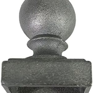 Luna&Muni – Poste de bola decorativo de hierro fundido de 1 pulgada Luna&Muni – Poste de bola decorativo de hierro fundido de 1 pulgada