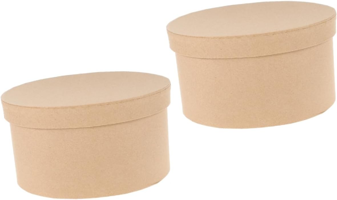 Ciieeo Contenedores de regalo de galletas 2 unids cartón ovalado regalo de dama de honor pastel caja de regalo de dama de honor cajas de regalo