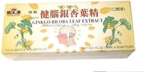 GINKGO BILOBA Extracto de hoja 6 cajas 180 botellas (30 botellas en cada caja)