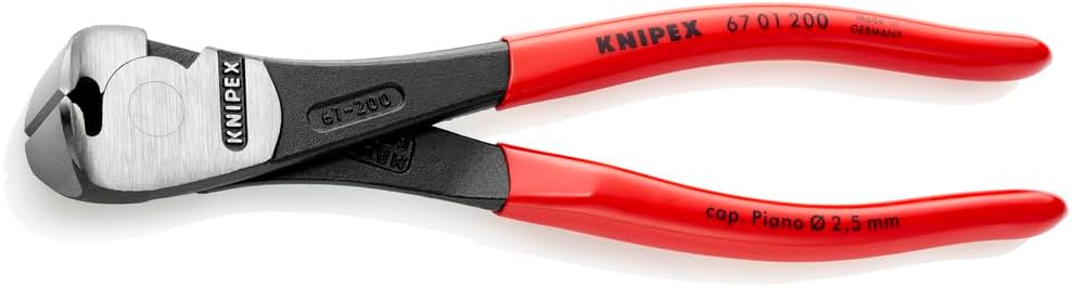 KNIPEX – 67 01 200 Herramientas – Pinzas de corte de extremo de alto apalancamiento (6701200)