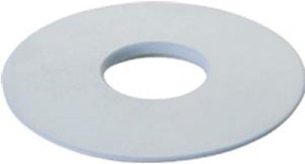 Marlen fabricación all-flexible Basic plana Anillo de montaje de apertura de 1″, 334″ de diámetro, vinilo), color blanco (1cada uno)