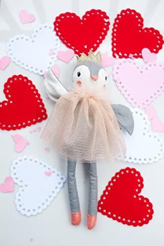 MON AMI Muñeca de princesa pingüino con tul rosa, 18 pulgadas, muñeca de animal de felpa suave, uso como juguete o decoración de habitación, gran