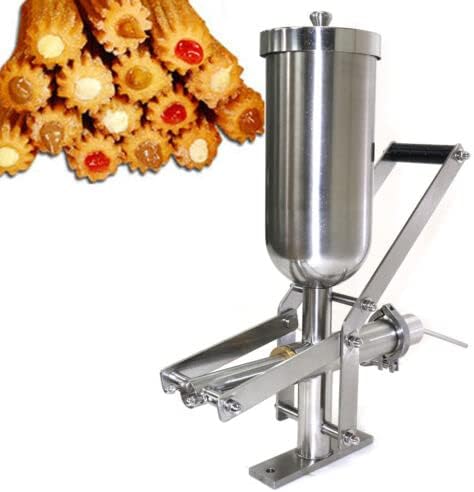 SAHUANIYE Máquina comercial Churro Manual Donuts Postre Churros Rellenador, Home 5L Spanish Doughnut Crank Maker, Máquina de llenado de crema de