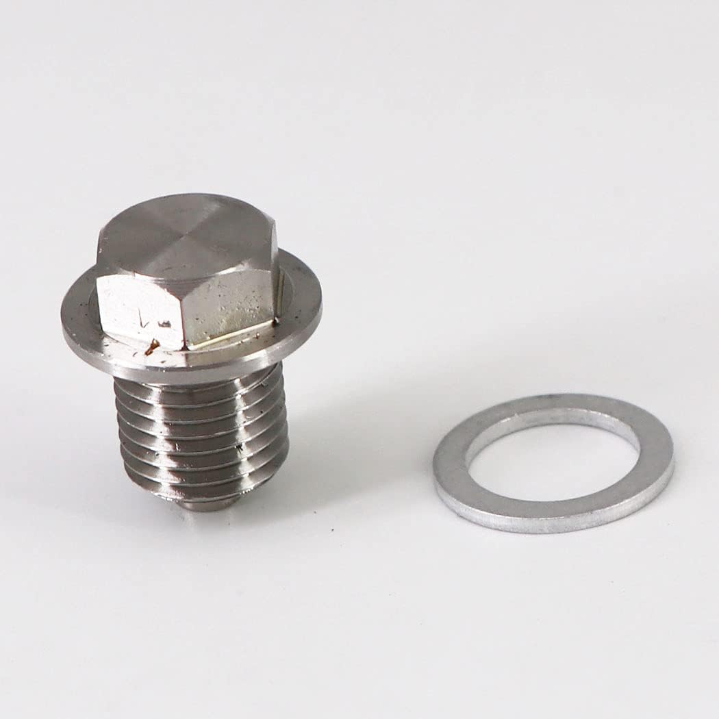 Tapón de drenaje de aceite de acero inoxidable con imán de neodimio M14 x 4.9 ft m universal