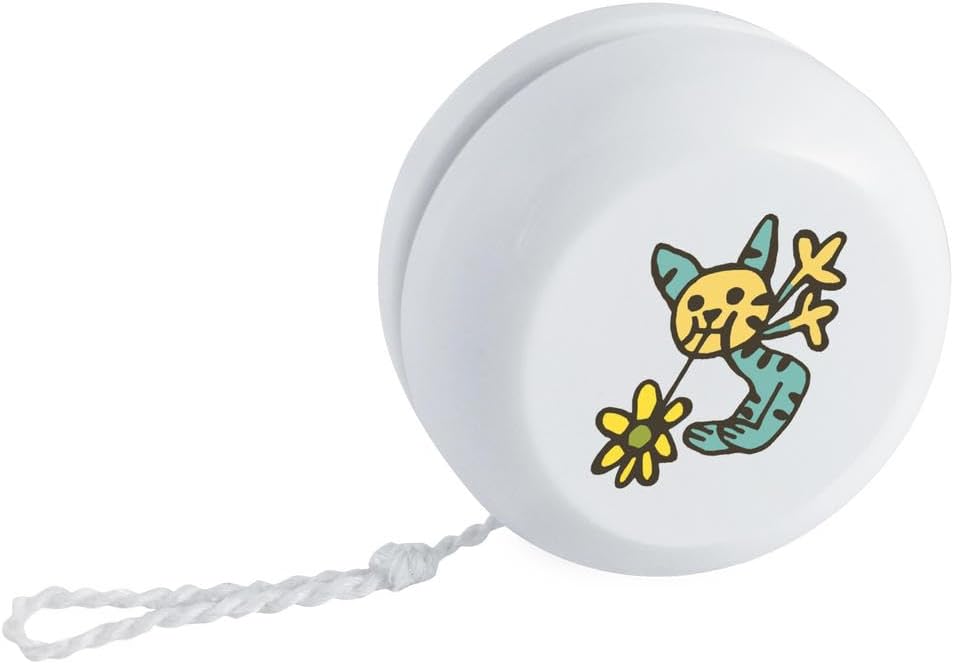 ‘cat with Flower’ Retro Style Yo-Yo (YY00037163)