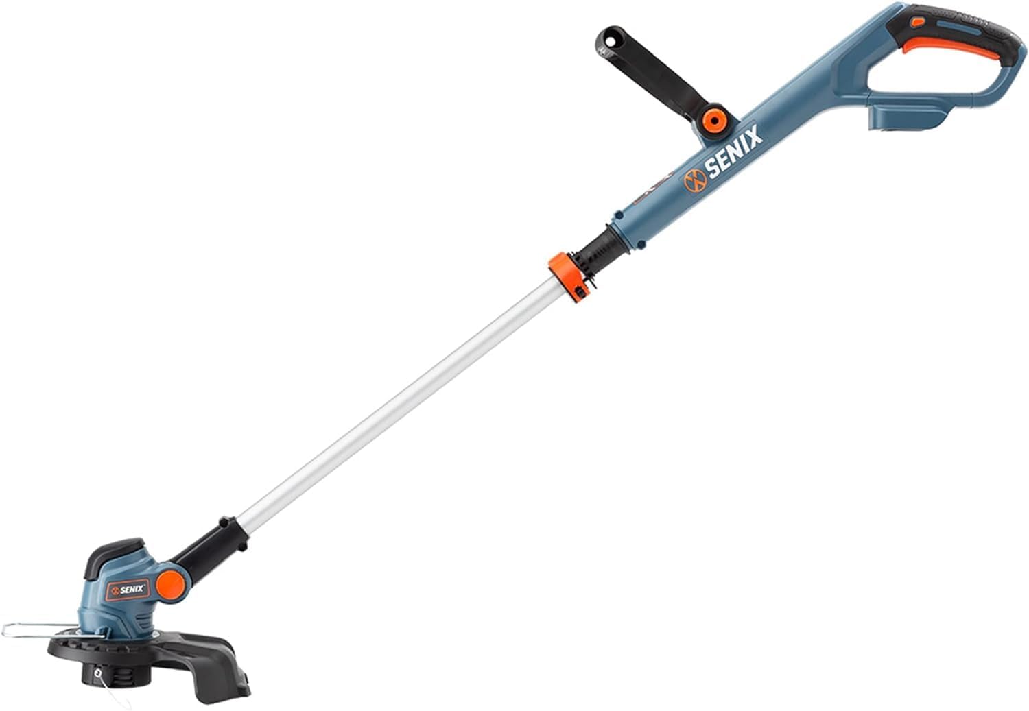 SENIX GTX2-M-0 20 voltios máximo* inalámbrico malezas, recortadora de césped y bordeadora, eje dividido desmontable, ancho máximo de corte de 10
