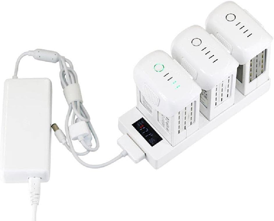 MOOKEENONE 1* 3-Port Cargador de batería de carga rápida Base Adaptador de base para DJI Phantom 4 ProAdvPro+