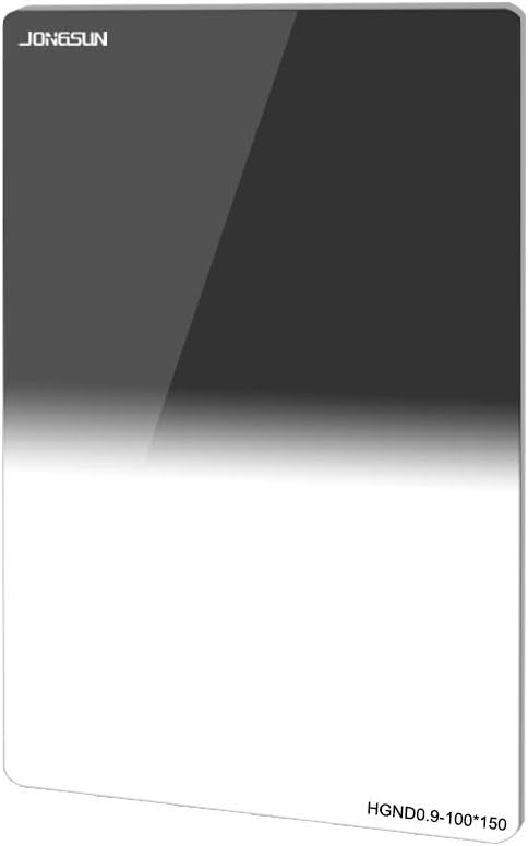 Filtro ND cuadrado de 3.937×5.906 in, filtro de densidad neutra cuadrado gris graduado duro, 18 capas multicapa, vidrio óptico Schott B270, HGND8