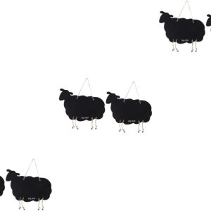 TEHAUX 6 Pcs Double Sided Hanging Blackboard Hanging Blackboard Plaque Hanging Chalkboard Wedding Sign Welcome Chalkboard Sign Message Chalkboard TEHAUX 6 Pcs Double Sided Hanging Blackboard Hanging Blackboard Plaque Hanging Chalkboard Wedding Sign Welcome Chalkboard Sign Message Chalkboard