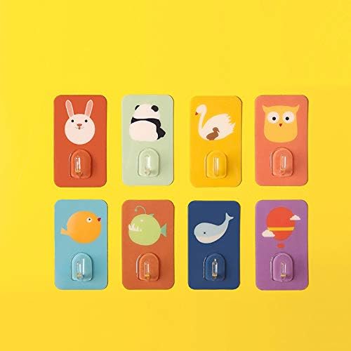 Ganchos de pared para niños, ganchos adhesivos para colgar en la pared para niños, bonitos ganchos de animales de pared, gancho para toallas para