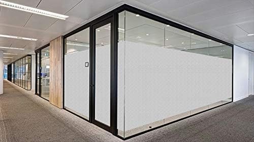 Película de privacidad para ventana, no adhesiva, bloqueo de calor, calcomanías de vidrio esmerilado extraíbles con herramientas para baño,