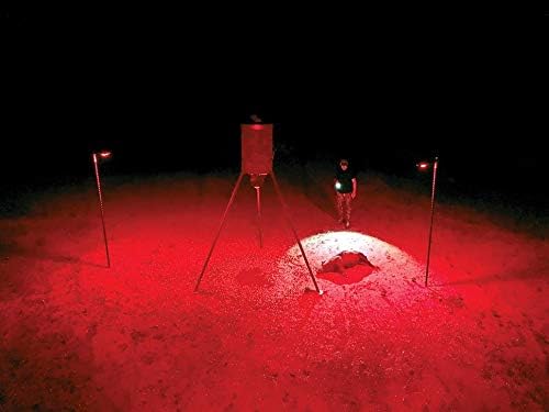 Elusive Wildlife Kill Light Outfitter – Luz alimentadora activada por movimiento con control remoto (rojo)