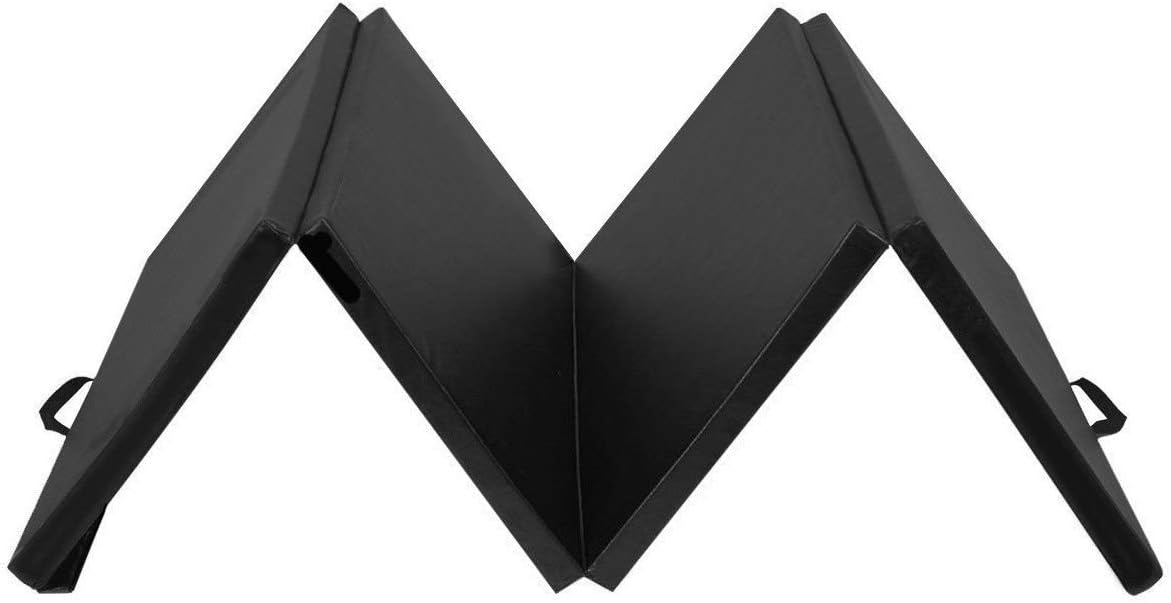 ARLIME – Esterilla de gimnasia plegable de 4 x 10 x 2 pulgadas de grosor, esterilla de ejercicio de triple pliegue, panel de ejercicios de fitness