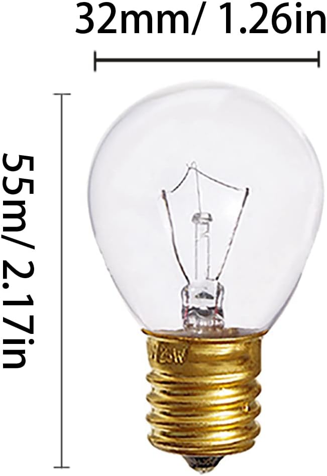 E17 25W lámpara de lava S11 globo bombilla G40 bombilla incandescente S11 bombilla congelador para lámparas de lava lámpara de purpurina lámpara