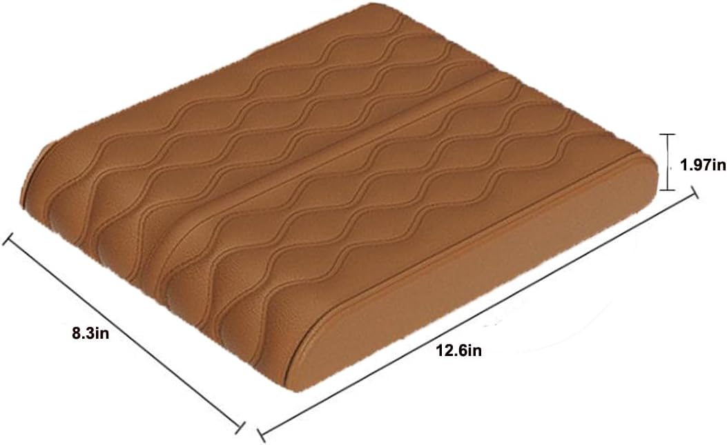 Funda universal para reposabrazos central de automóvil, funda universal impermeable de piel sintética para reforzar los reposabrazos del automóvil,