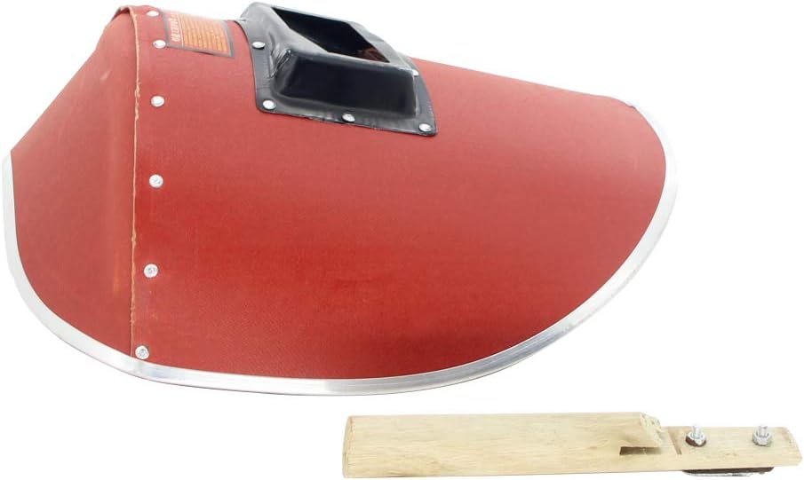 Utoolmart Máscara de soldadura Escudo de mano Casco de soldadura Arco Tig pulido protector facial con gafas para alta temperatura de operación de