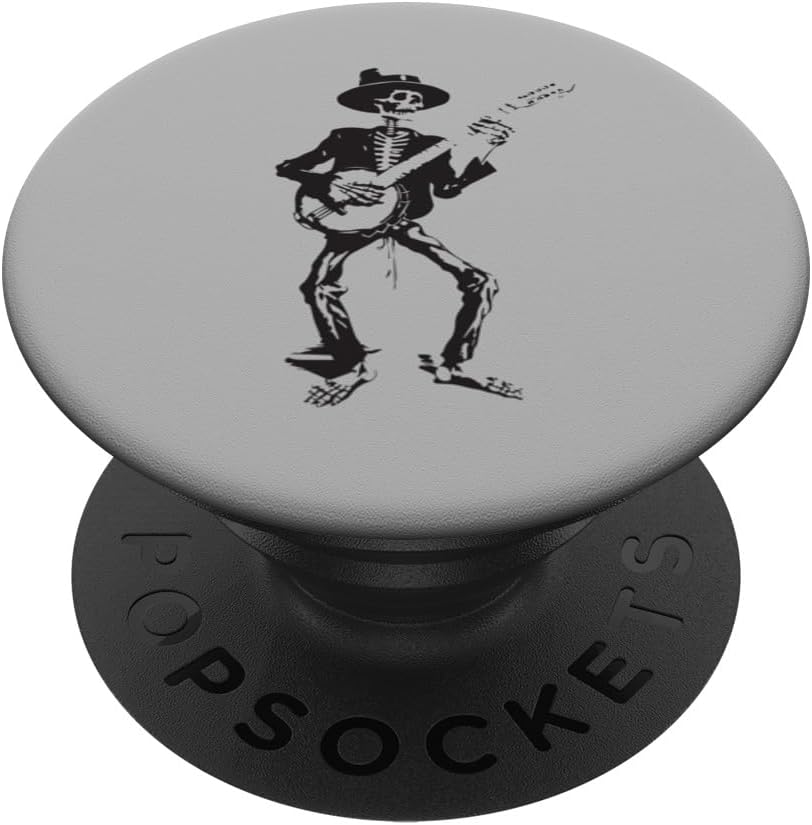 Banjo bailando esqueleto Bluegrass Festival de música PopSockets intercambiables PopGrip